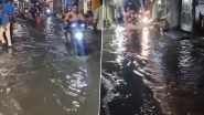 Delhi Rains: Heavy Rainfall Lashes Parts of National Capital, Causes Waterlogging in Several Areas (Watch Videos)