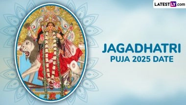 When is Jagaddhatri Puja 2025? Know Date, Timings and Significance of the Auspicious Day Dedicated to Goddess Jagaddhatri