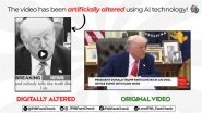 Did Donald Trump Blame India for Causing Pakistan Floods? PIB Fact Check Debunks Fake AI-Generated Deepfake Video of US President