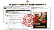 Is India Post Really Ending Registered Post From September 1, 2025? PIB Fact Check Debunks Misleading Claim