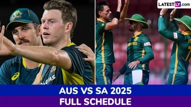 Australia vs South Africa 2025 Full Schedule, Free PDF Download Online: Get AUS vs SA T20I and ODI Series Fixtures, Time Table and Match Timings in IST