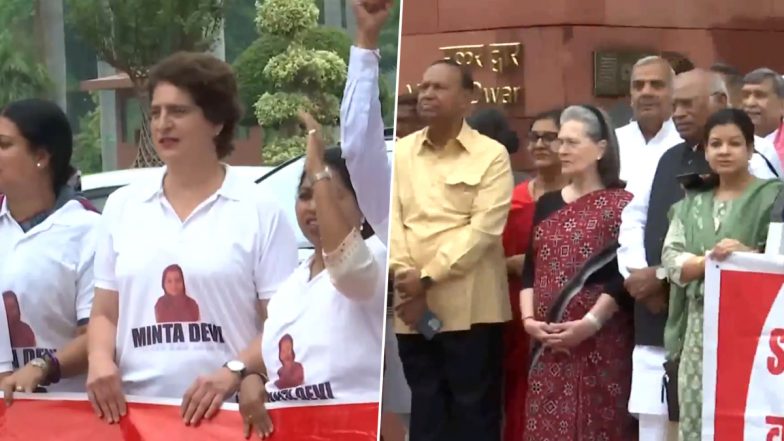 Who Is Minta Devi? All About &lsquo;124-Year-Old&rsquo; Voter Featuring on INDIA Bloc Leaders&rsquo; T-Shirts in Protest Against Bihar SIR