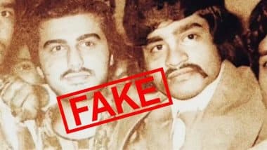 Fact Check: Is That Arjun Kapoor’s Doppelganger in a Picture With Dawood Ibrahim? No, That’s Clever Edit of a Real Photo Taken in 1981 (View Pics)