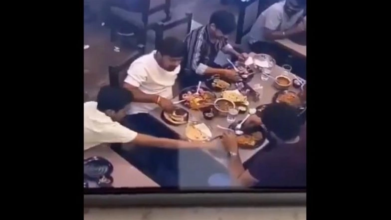 Gorakhpur ‘Bone in Veg Biryani’ Controversy: New Twist As CCTV Reveals Customers Planted Bone To Avoid Payment at ‘Biryani Bay’ Restaurant, Owner Releases Video Evidence