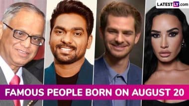 Famous Birthdays on 20 August: Narayana Murthy, Zakir Khan, Andrew Garfield, Demi Lovato and More, Know About Celebrities and Influential Figures Born on 20th August