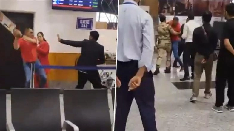SpiceJet Staff Attacked by Indian Army Officer at Srinagar Airport Over Extra Baggage Charges on Flight SG386 to Delhi; Video Goes Viral