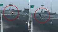 Ghaziabad Expressway Stunt Turns Deadly: 2 Bikers Killed, 1 Critically Injured in Head-On Crash; Chilling Video of Accident Surfaces