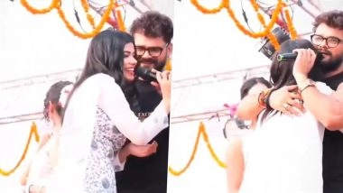 ‘Jahan Chahta Hoon, Wahi Pakad Leta Hoon’: Video of Bhojpuri Actor Khesari Lal Yadav Flirting With Female Fan Goes Viral Amid Pawan Singh Controversy – WATCH