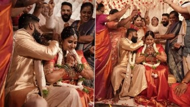 Kannada Anchor Anushree Marries Businessman Roshan in Bengaluru; First Pictures of Newlyweds Out!