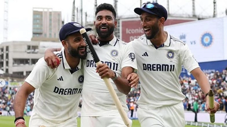 Relentless and Promising: Mohammed Siraj-Akash Deep-Prasidh Krishna Trio Steps out of Jasprit Bumrah’s Shadow, Walks Off From England With Names Etched in Gold