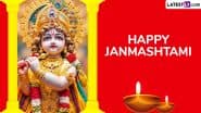 Krishna Janmashtami 2025 Captions and Janmashtami Status Video Download: Wishes, Images, HD Wallpapers and SMS for the Divine Birth of Lord Krishna