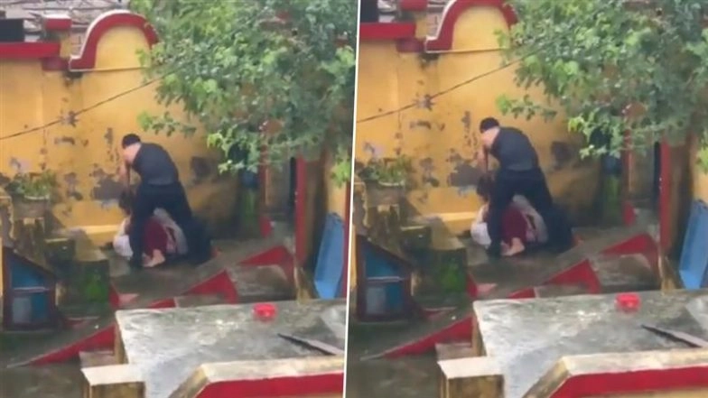 Udhampur Horror: Husband Brutally Thrashes Wife Over Dowry Demand for INR 10 Lakh and Car; FIR Registered After Shocking Video Goes Viral