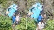 Jammu and Kashmir Road Accident: 3 CRPF Jawans Killed, 10 Injured After Vehicle Plunges Into Deep Gorge in Udhampur (Watch Video)