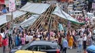 Tensions Erupt at Mumbai Kabutarkhana: Plastic Shed Torn As Jain Protesters Oppose BMC Ban at Dadar Kabutar Khana, Heavy Police Deployed (Watch Video)