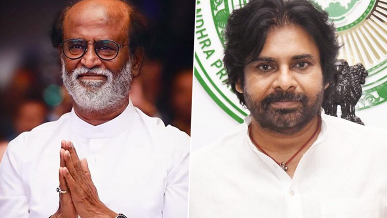 ‘Truly Grateful for Your Affectionate Words and Blessings’, Says Pawan Kalyan After Rajinikanth Responds to Andhra Deputy CM Wishing Thalaiva on Completing 50 Years in Cinema