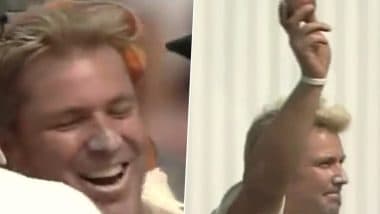 On This Day in 2005: Shane Warne Became First Bowler to Take 600 Test Wickets, Achieved Feat During ENG vs AUS Ashes Test at Old Trafford (Watch Video)