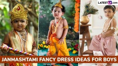 Janmashtami 2025 Fancy Dress Ideas for Boys: Easy Costume Ideas and Traditional Accessories To Dress Kids As Bal Gopal for Gokulashtami Celebrations (Watch Videos)