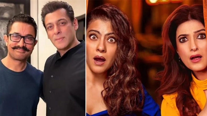 ‘Two Much With Kajol and Twinkle’: ‘Andaz Apna Apna’ Duo Salman Khan and Aamir Khan To Appear Together on Twinkle Khanna and Kajol’s Upcoming Talk Show? Here’s What We Know