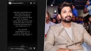 Allu Arjun Sends Heartfelt Wishes to National Awards Winners Shah Rukh Khan, Vikrant Massey, Rani Mukerji and Others