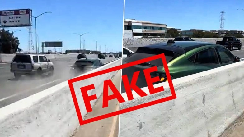 Fact Check: Did Ford Mustang Mach-E Go out of Control and Crash After Malfunctioning in California&rsquo;s Redwood City? Police Reveal the Truth