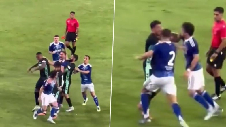 Players Slap Each Other After Things Get Heated Up in Pre-Season Club Friendly Match Between Cesc Fabregas’s Como and Manuel Pellegrini’s Real Betis (Watch Video)
