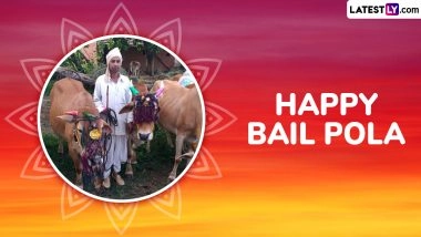 Bail Pola 2025 Images and Happy Pola HD Wallpapers for Free Download Online: Celebrate Pola Festival With WhatsApp Status Messages, Greetings and SMS on the Day Honouring Bulls and Oxen