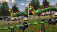 UK: 13 Children Injured After Roller Coaster Derails As Wheels Fly Off at Coney Beach Amusement Park in Porthcawl; Video Surfaces