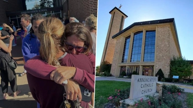 US School Mass Shooting: Firing Reported at Annunciation Church and Catholic School in Minneapolis, Shooter Among 2 Dead