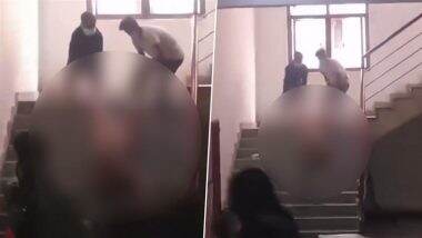 Bettiah: Viral Video of 2 People Dragging Naked Dead Body on Staircase at GMCH Sparks Outrage, Prashant Kishor’s Jan Suraaj and AAP Slam Bihar Govt (Viewer Discretion Advised)
