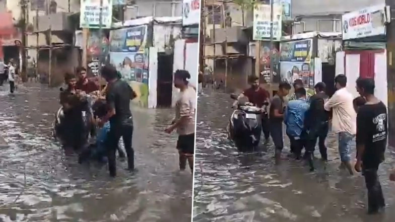 Gorakhpur: 8-Year-Old Girl Returning From School Falls Into Open Drain in Uttar Pradesh, Dies; Shocking Video Surfaces