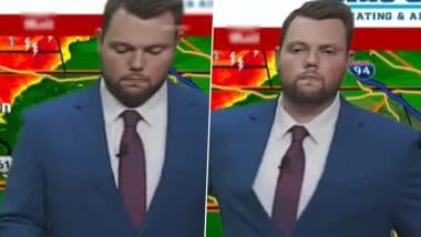 ‘I’m a Husband and Father First’: US Meteorologist Nick Jansen Defends Texting Wife On-Air During Live Storm Coverage, Says He Was Ensuring Baby’s Safety Amid Backlash Over Viral Video