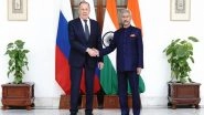 S Jaishankar To Travel to Russia: EAM, Russian Counterpart Sergei Lavrov To Hold Talks in Moscow on August 21 Amid Tensions With US