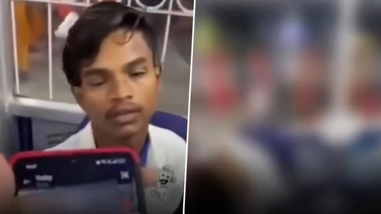 Jharkhand Shocker: Massage Chair Operator Caught Secretly Filming Woman at Jasidih Railway Station, Video of Heated Confrontation Goes Viral