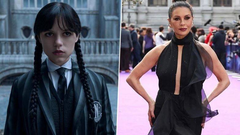 ‘She Made Time Despite Her Packed Schedule’: Catherine Zeta-Jones Praises Jenna Ortega’s Dedication on ‘Wednesday 2’ Set