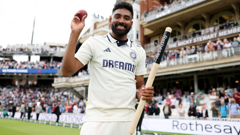 Mohammed Siraj Registers Best Match Figures by Indian at The Oval During Six-run Triumph 