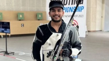 Asian Shooting Championship 2025: Aishwary Pratap Singh Tomar Strikes Gold Medal in 50M Rifle 3P Event