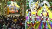 Krishna Janmashtami 2025: Large Crowds Visit Mathura Krishna Janambhoomi Temple To Celebrate the Auspicious Festival of Lord Krishna (Watch Videos)