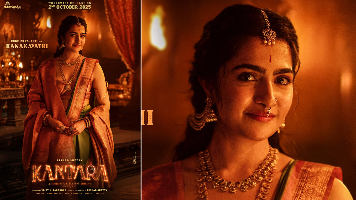 South News | Rukmini Vasanth’s First Look As Kanakavathi From Rishab ...