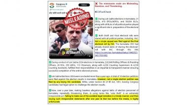 ECI Fact Checks Rahul Gandhi’s ‘Vote Theft’ Claims; Presents Data, Timelines and Procedural Evidence To Counter LoP’s Accusations