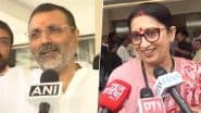 Constitution Club of India Election 2025: BJP vs BJP As Rajiv Pratap Rudy Takes On Sanjeev Balyan; Nishikant Dubey, Smriti Irani Welcome ‘Record’ Turnout (Watch Videos)