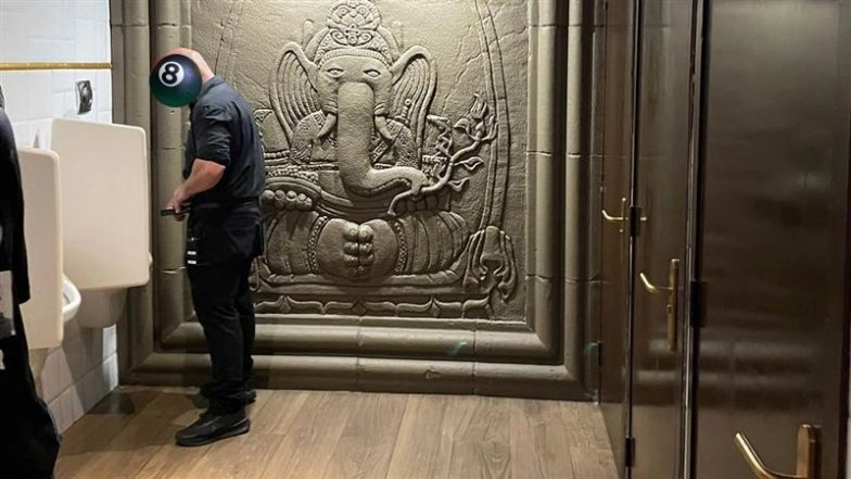 Lord Ganesh Statue Inside CDLC Barcelona Washroom Sparks Outrage, ‘Using Hindu Deity As Bathroom Décor Isn’t ’Exotic’, It’s Disrespectful’, Says X User (See Pic)