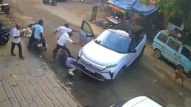 Tamil Nadu Shocker: Man Dies After Tata Harrier EV Allegedly Malfunctions While Operation in ‘Summon Mode’ in Avinashi, Disturbing Video Surfaces