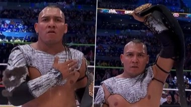 AAA Triplemania XXXIII Results: Hijo del Vikingo Retains Mega Championship Title After AJ Styles Attacks Dominik Mysterio, Omos Wins La Copa Bardhal (Watch Video Highlights)