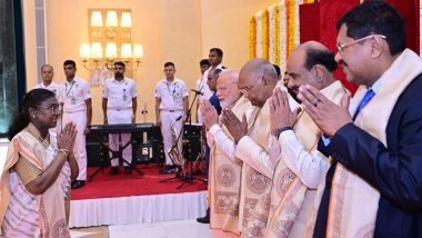 Independence Day 2025: President Droupadi Murmu Hosts ‘At Home’ Event at Rashtrapati Bhavan; PM Narendra Modi, Service Chiefs Attend (See Pics)