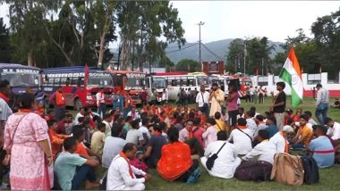 India News | J-K: Fourth Batch of Baba Budha Amarnath Yatra Devotees Arrives in Poonch to Warm Welcome