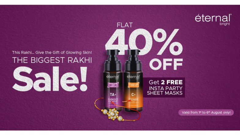 Business News | Healthy Skin is the New Gold: The Perfect Rakhi Gift Eternal Bright Announces Flat 40% Off on Every Serum