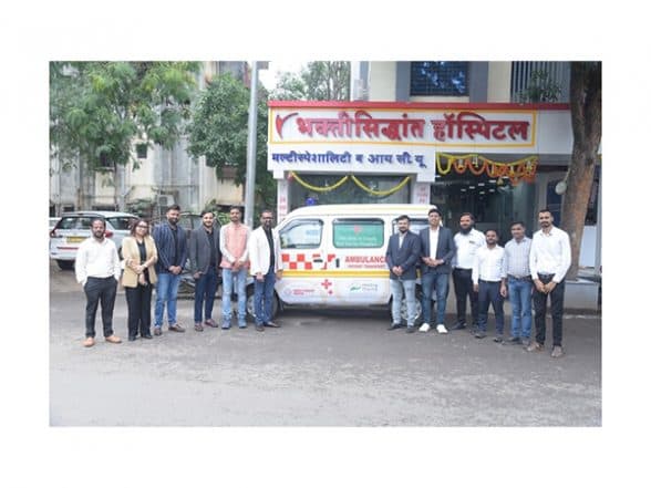 Business News | Healing Pharma Donates Ambulance to Pune's Bhakti Siddhant Hospital Taking A Step Towards Saving Lives