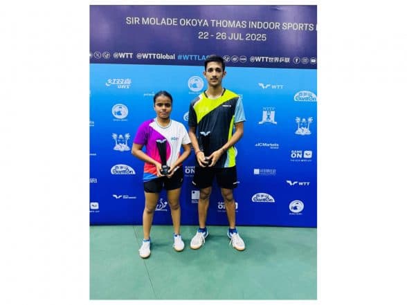 Sports News | WTT Contender Lagos 2025: Poymantee Baisya Continues Fine Form, Bags Silver with Partner Akash Pal in Mixed Doubles