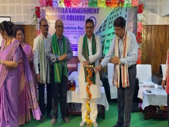 India News | Tripura Finance Minister Singha Roy Attends 2nd Anniversary of Agartala Govt Nursing College; Highlights Development Plans