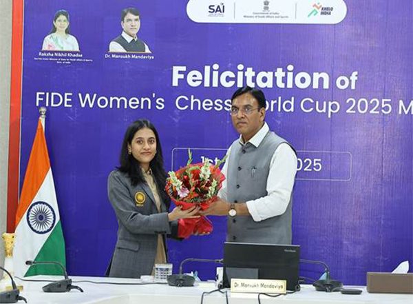 Sports News | India's Victory in Women's Chess World Cup Testament to Country's Sporting Prowess: Mandaviya